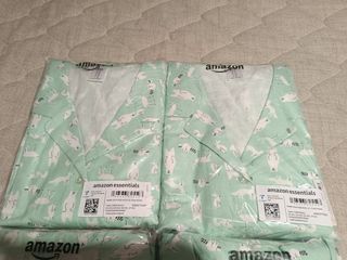 4 Pijamas Mujer Franela Amazon Essentials XXL