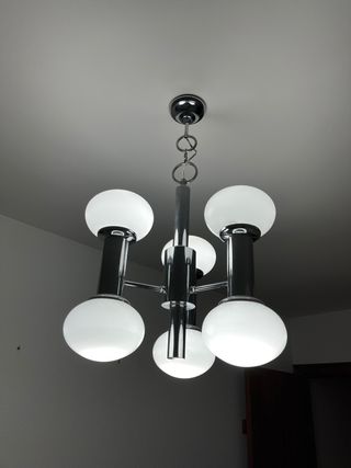 Lámpara de techo moderna cristal y metal