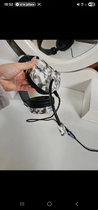 Cascos PS4 Camuflaje