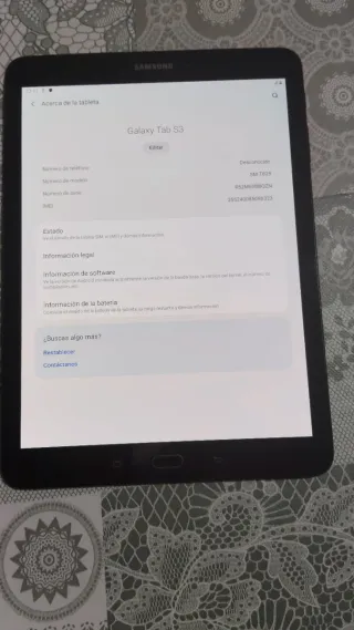 Samsung Galaxy Tab S3 Negra