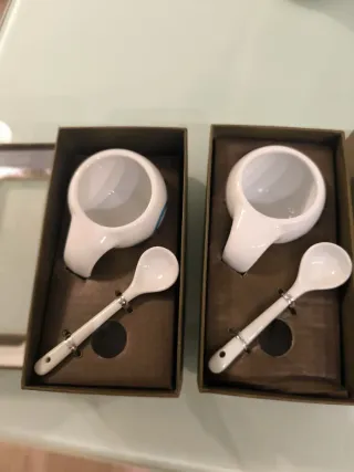 Juego 2 salseras cerámica