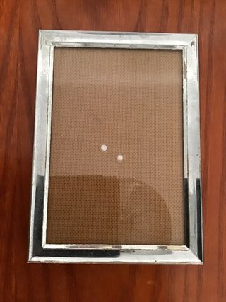 Lote de 5 marcos de fotos vintage - Madera y metal