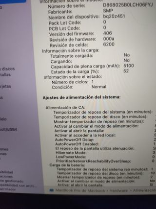 MACBOOK PRO 2016 BATERIA NUEVA