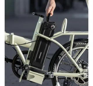 Bicicleta Eléctrica Plegable Blanca