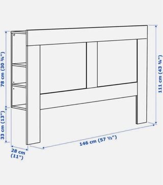 Cabezal de cama 135 cm