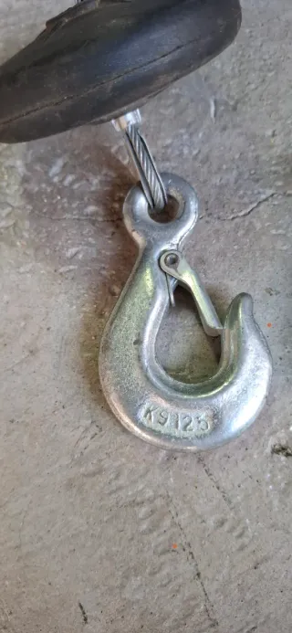 Gancho de polipasto de metal