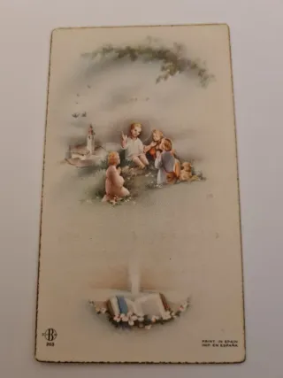 Lote de 7 tarjetas Religiosas Antiguas