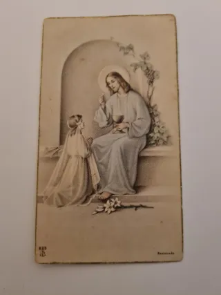 Lote de 7 tarjetas Religiosas Antiguas