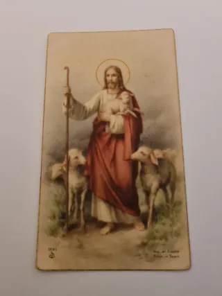 Lote de 7 tarjetas Religiosas Antiguas