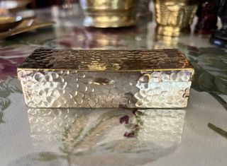 Cajita cerillero o cenicero martillado