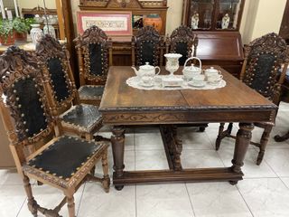 Silla de madera estilo Renacimiento