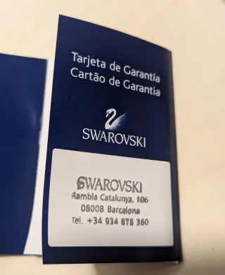 Collar Swarovski Original Diseño Twist Azul