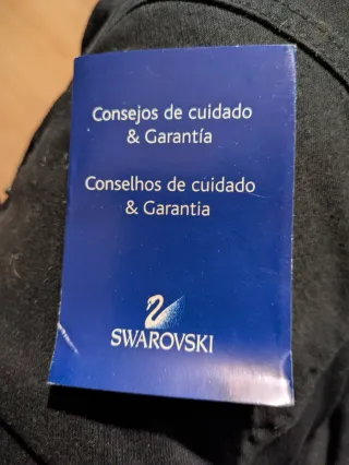 Collar Swarovski Original Diseño Twist Azul
