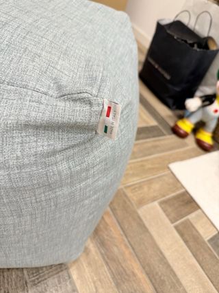 Pouf azzurro 40x40 cm