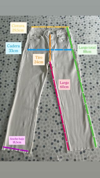 Vaqueros rectos blancos