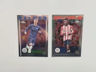 Lote 2 Cartas Topps Chrome N. Williams/Cole Palmer