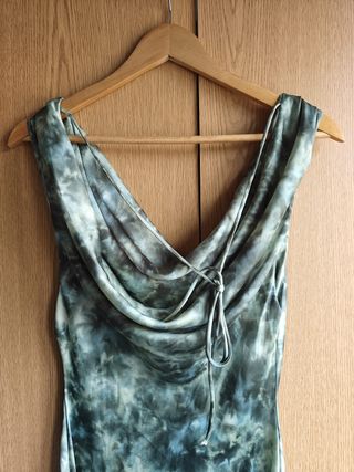 Vestido longo tie-dye
