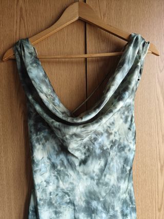 Vestido longo tie-dye