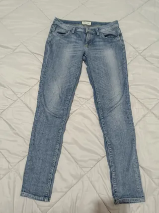 Jeans Massimo Dutti Mujer Azul