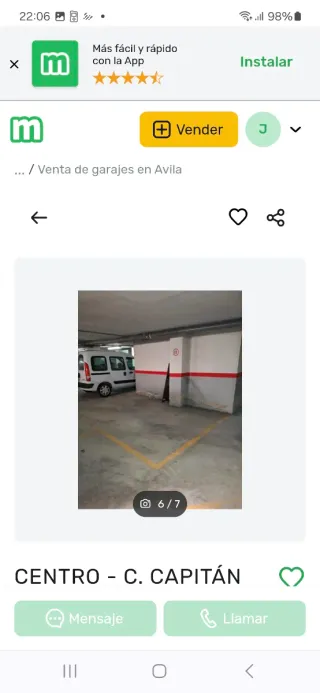 Vendo plaza de garaje céntrica