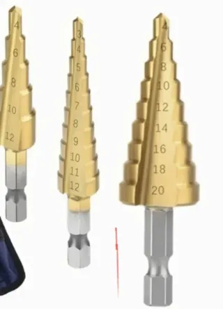 Lote 3 brocas escalonadas HSS