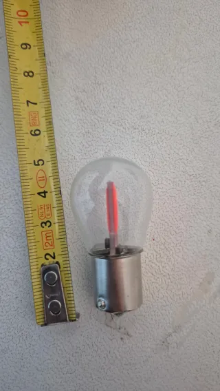 Bombilla LED Roja P21W 1156 Coche/Moto 12Voltios