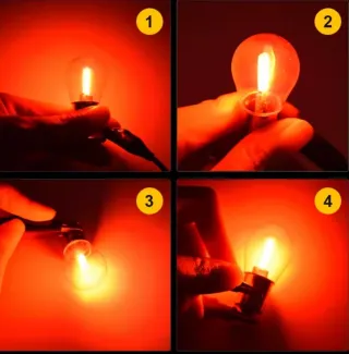 Bombilla LED Roja P21W 1156 Coche/Moto 12Voltios