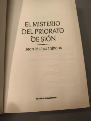 El misterio del Priorato de Sión novela histórica