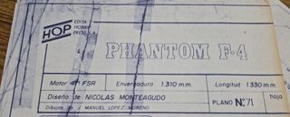 Plano Aeromodelismo Phantom F4