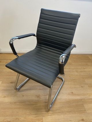 Set 6 Sedie Design Pelle Sintetica Cromate