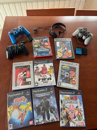 PlayStation 2 Negra + Juegos y Mandos