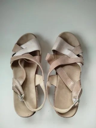 Sandalias Beige y Rosa