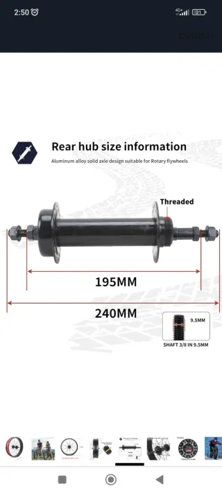 Rueda Bici Playa/Nieve 26