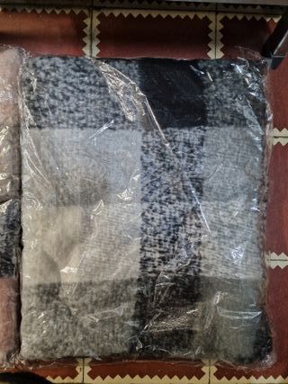 Fular cuello invierno cuadros nuevo