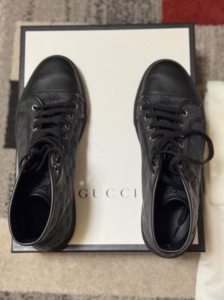 Gucci High-Top Sneakers Black GG Canvas