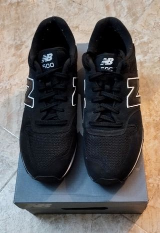 Zapatillas New Balance 500 Negro Blanco