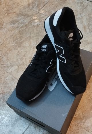 Zapatillas New Balance 500 Negro Blanco
