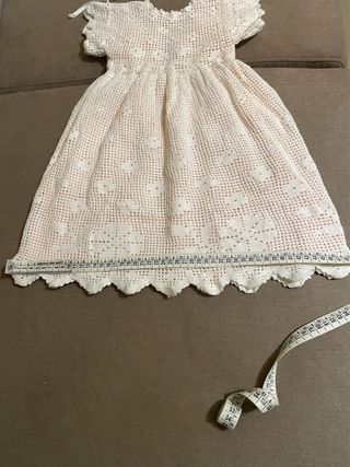 Corredo battesimo uncinetto artigianale 1984