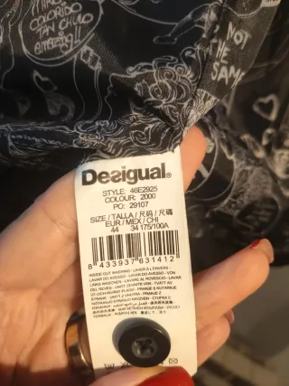 Abrigo Desigual corto estampado