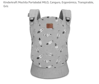 Mochila Portabebés Kinderkraft MILO Gris