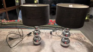 Set di 2 lampade da comodino