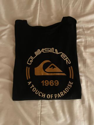 Camiseta Quiksilver Negra Manga Larga