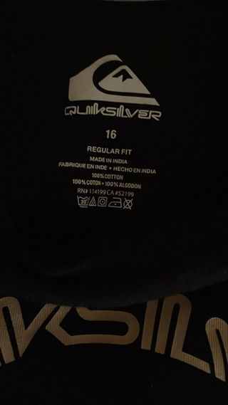 Camiseta Quiksilver Negra Manga Larga