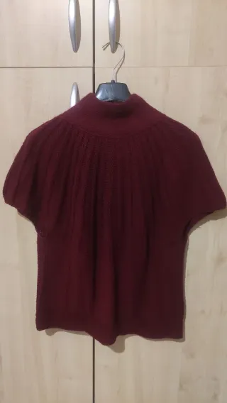 Cardigan corto bordeaux