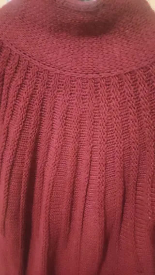 Cardigan corto bordeaux