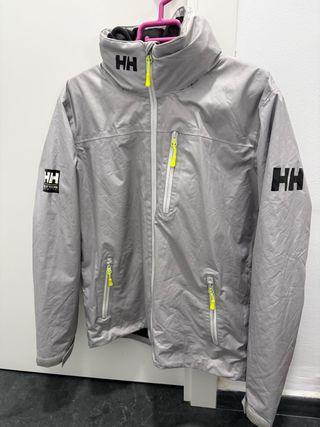 Chaqueta Helly Hansen Gris con gorro y forro polar