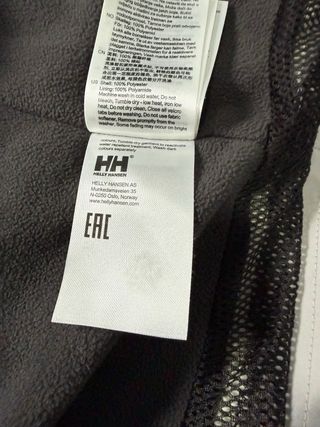 Chaqueta Helly Hansen Gris con gorro y forro polar