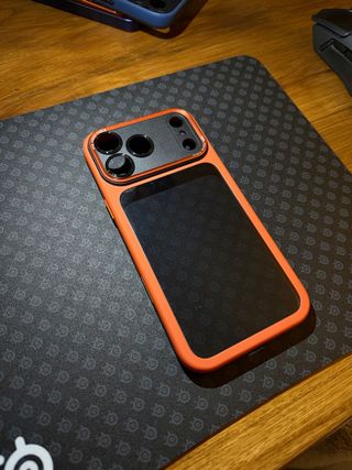 Capa iPhone 17 Pro Max Nova Laranja