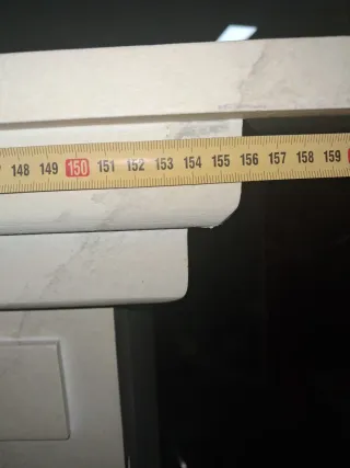 Chimenea decorativa imitación mármol