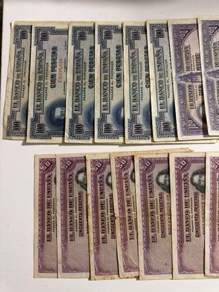 Lote 43 Billetes El Banco de España Pesetas